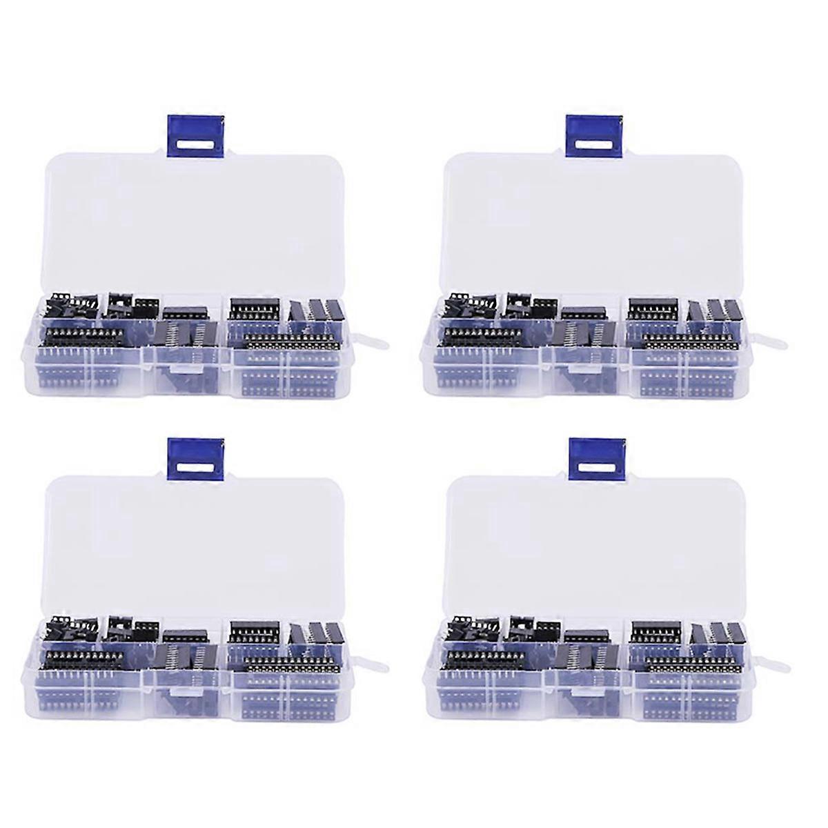 66Pcs DIP IC Sockets Adaptor Solder Type Kit for PCB