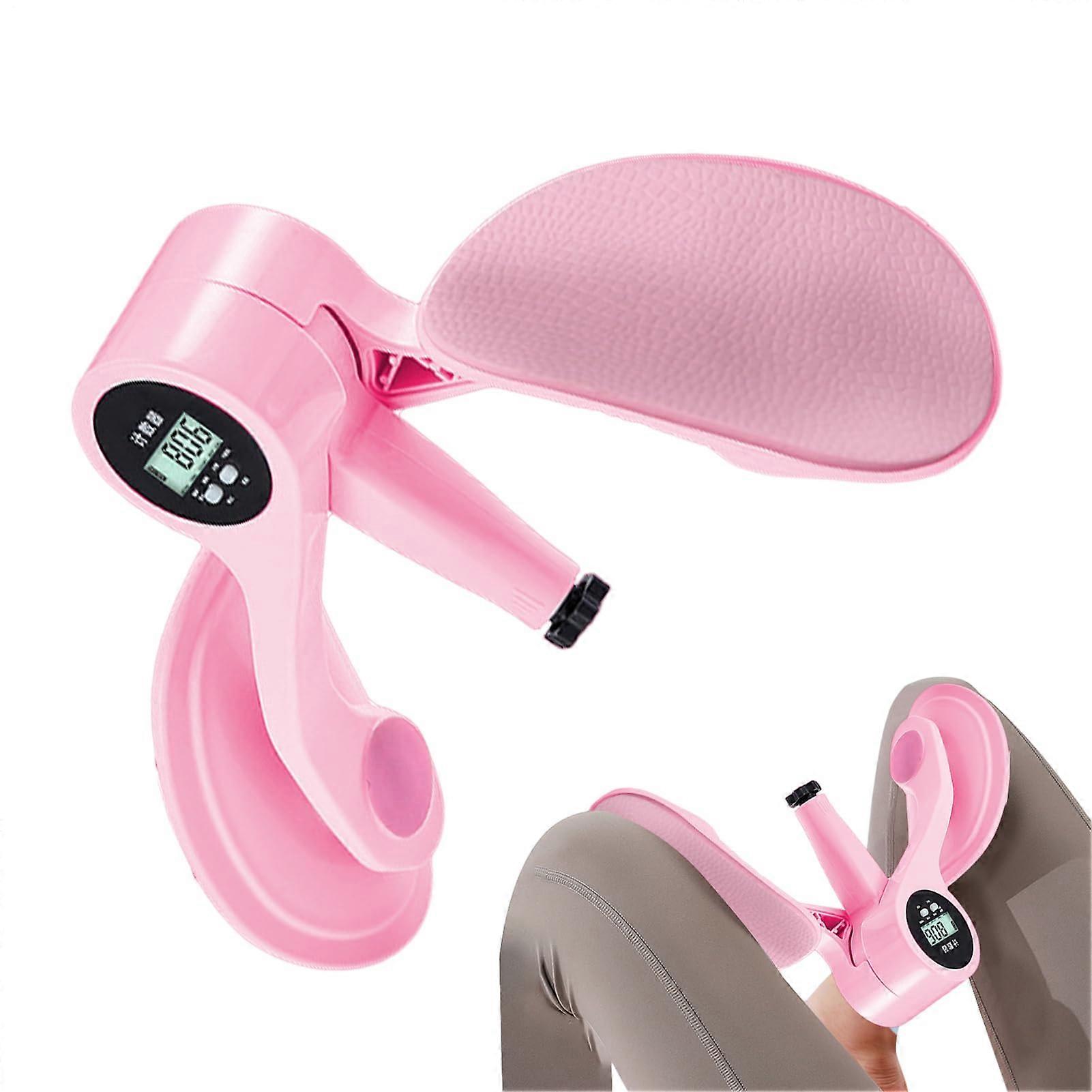 Inner Thigh Exerciser Hip Abductor with Digital Counter, Adjustable, Pink