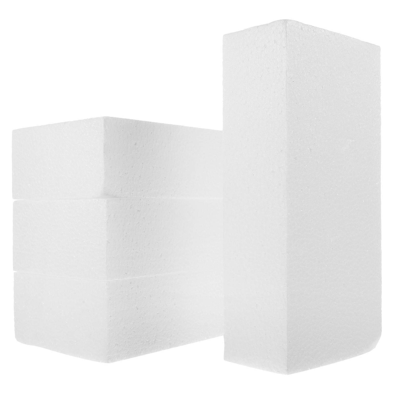 4Pcs Blank Foam Block DIY Crafts Foam Block Handmade Foam Block Model DIY Supply