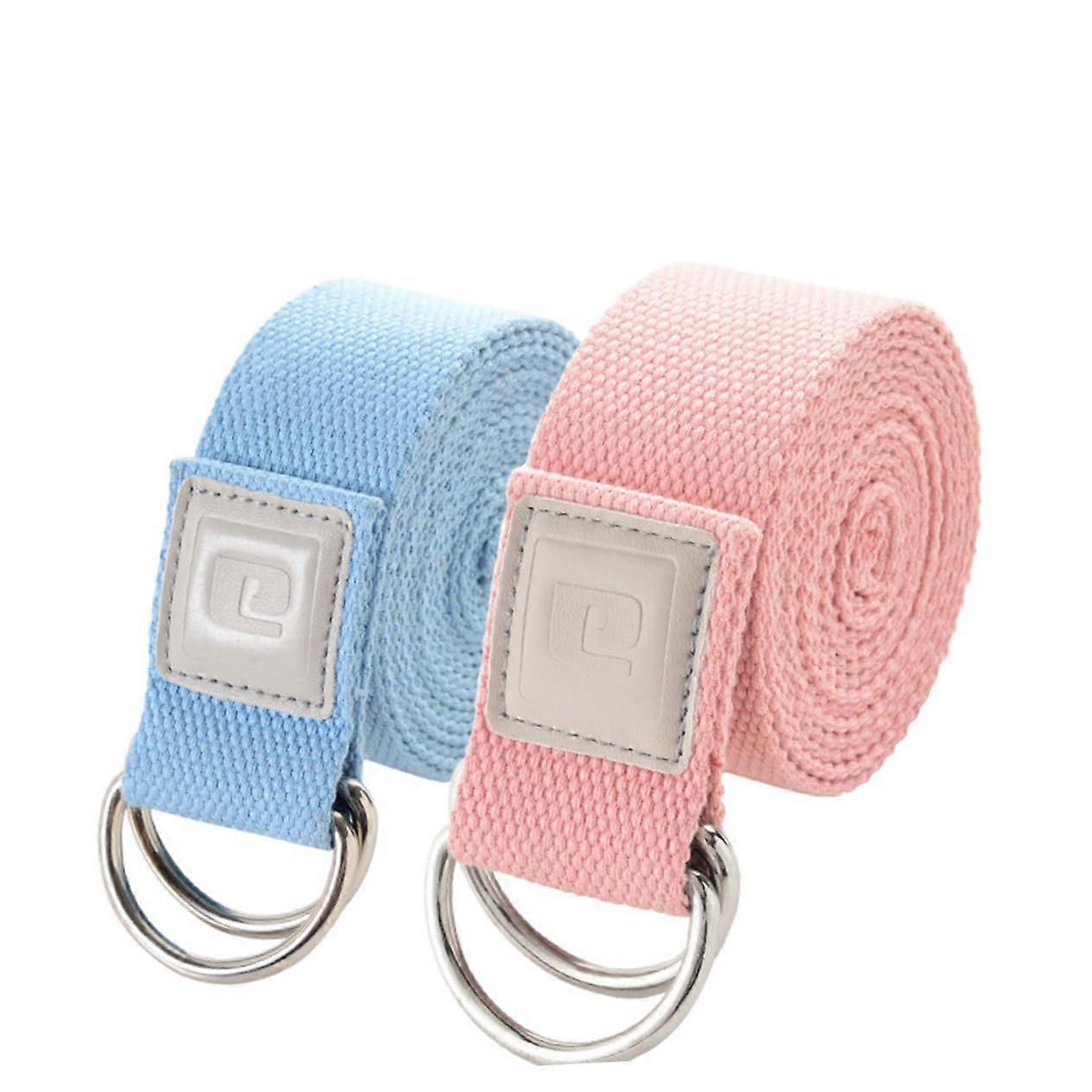 1 Stk Pilatesaids stretching belts Yogabelt Yogastretchband Bandas Elasticas Fitness resistance Yogastrap elastic strap adjustable Yogagurt Blue