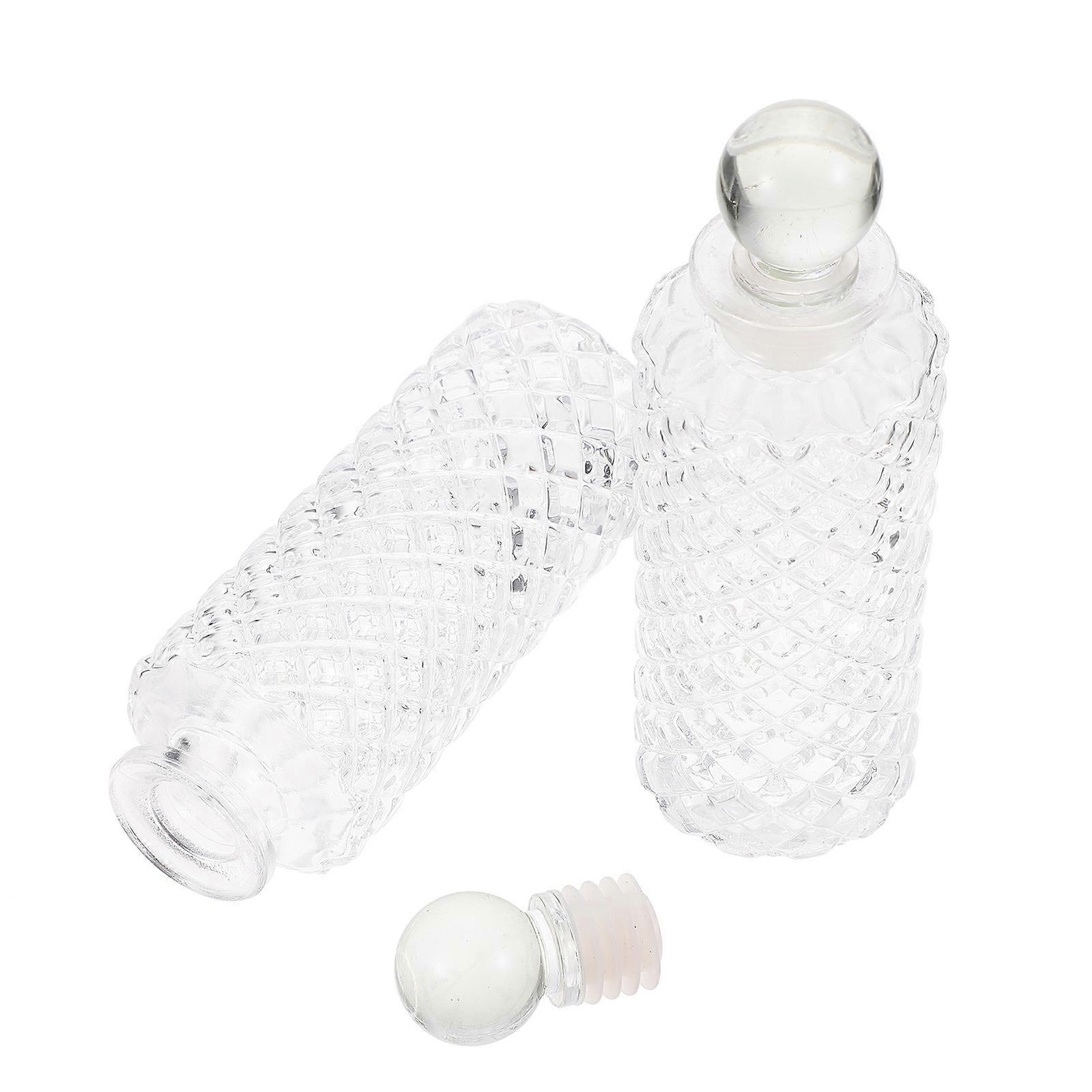 Transparent Glass Aromatherapy Diffuser Bottles 3PCS Set for DIY Fragrance, Essential Oil Storage, Suitable for Home, Bathroom, Study, and Balcony