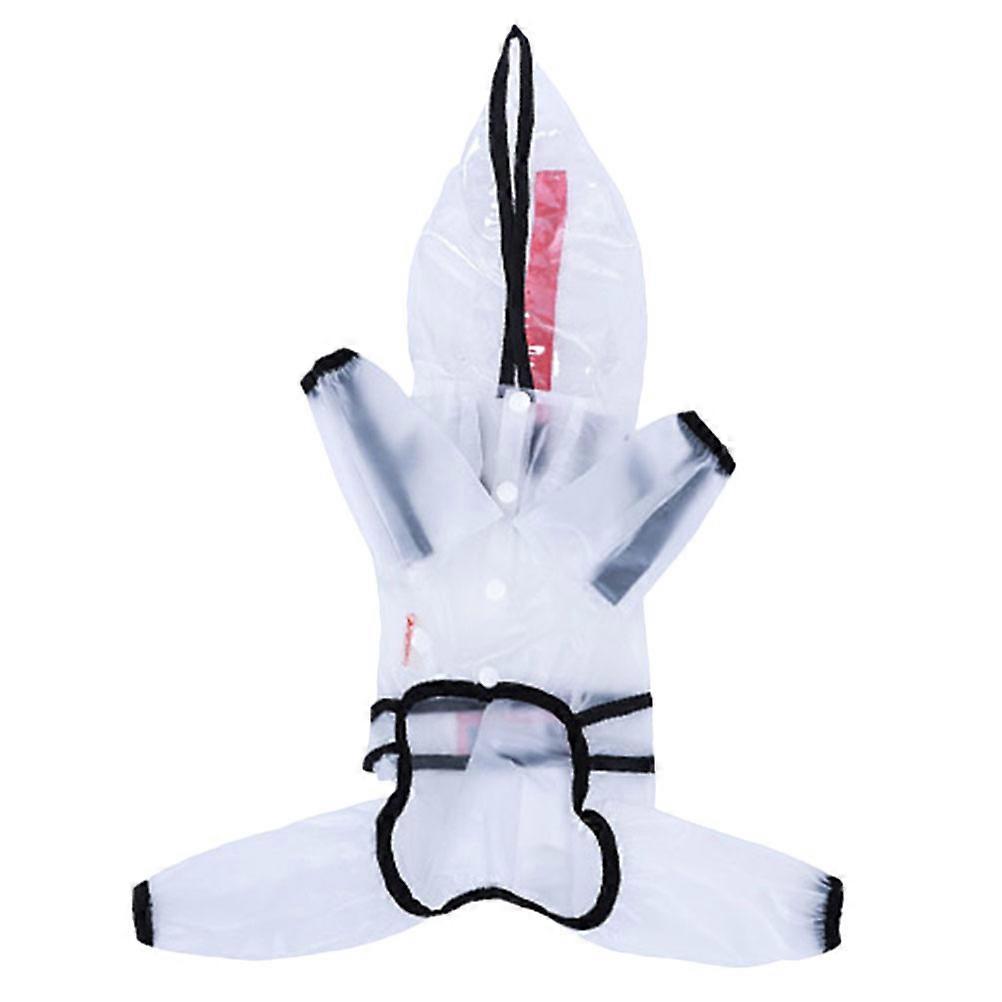 Small Dog Raincoat Waterproof with Hood Pet Supplies 7XL Transparent TPU Cloth Waterproof 1Set