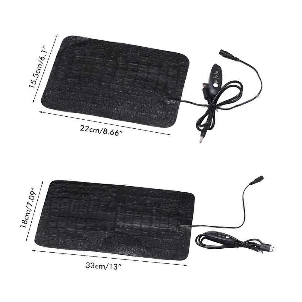 Reptile Heating Pad Scratch Proof USB PU Heating Sheet 3 Speed Temperature Adjustment Reptile Insulation Pad