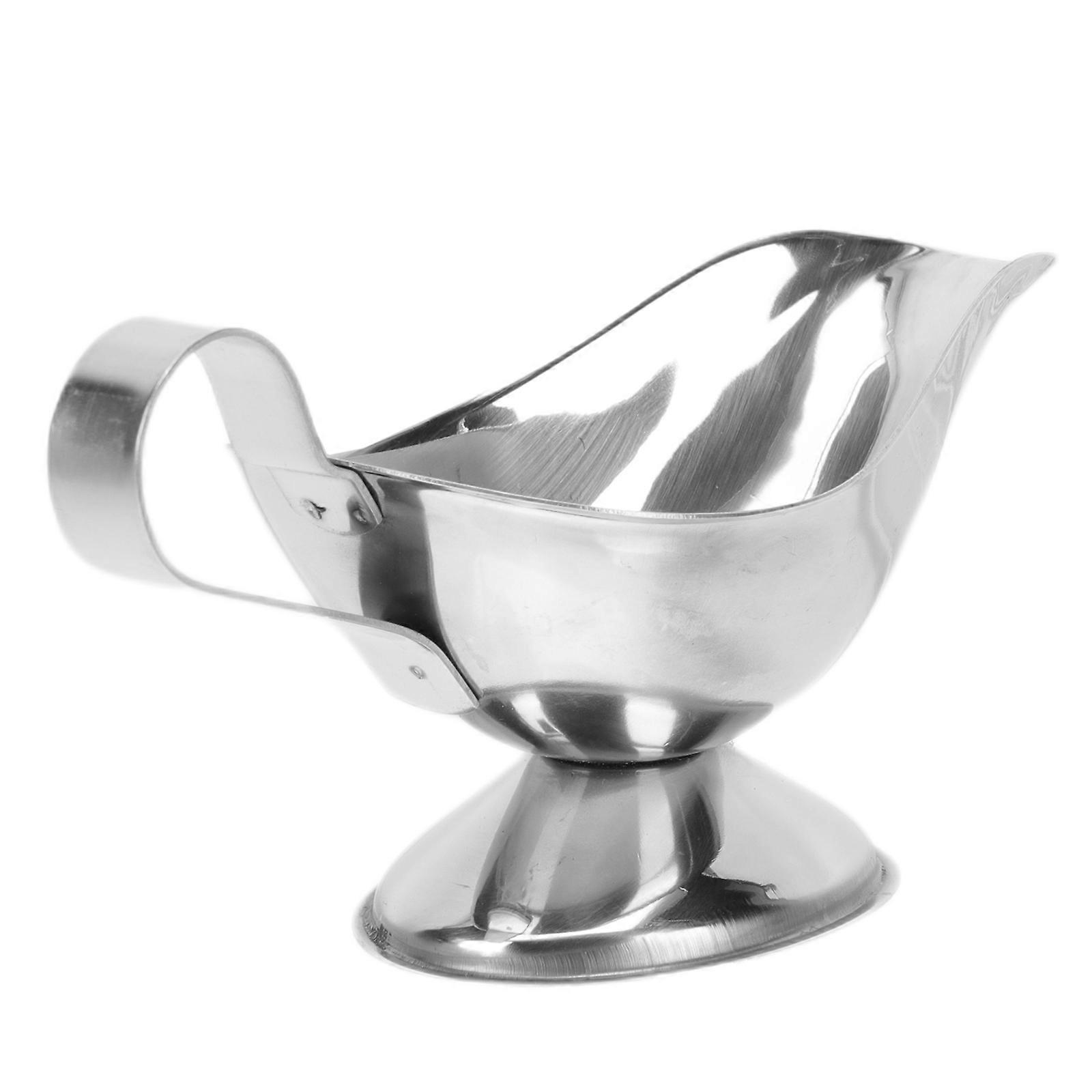 Dipping Sauce Cups Silver Boat-Shaped Storage For Gravy Kitchenware 1Pcs