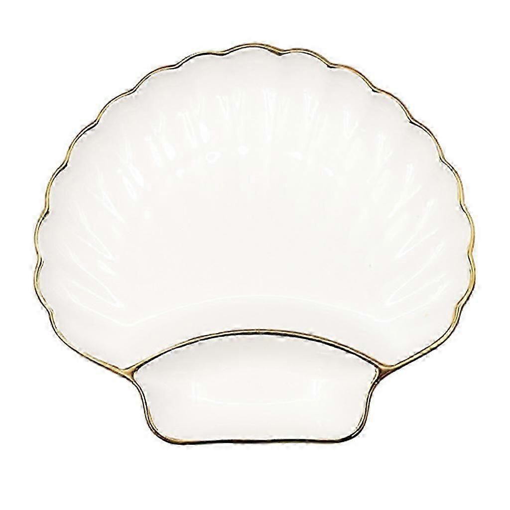 2025 Latest Model for Shell Shaped Dumpling Plate with Vinegar Plate Ceramic
