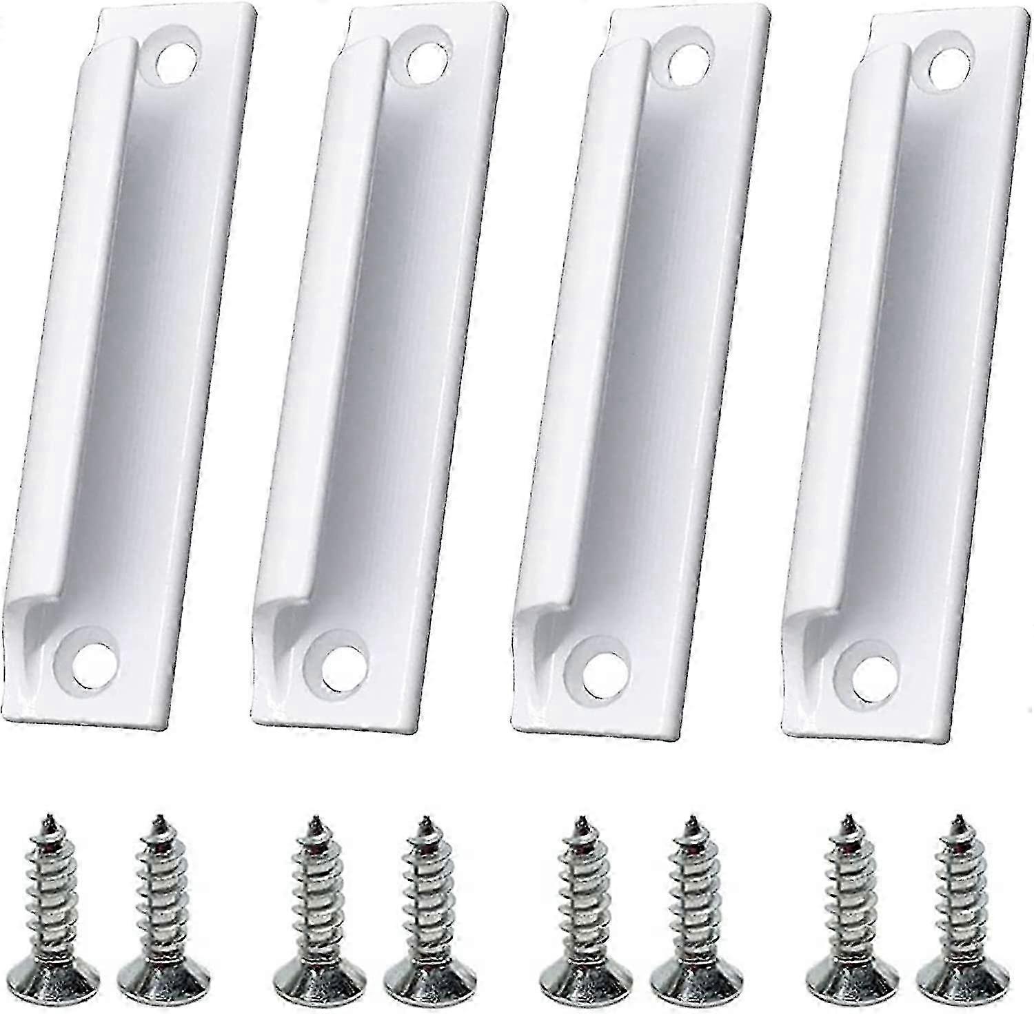 外装バルコニードアハンドル、外装ドアハンドル、パティオドアハンドル 4個入り ホワイト