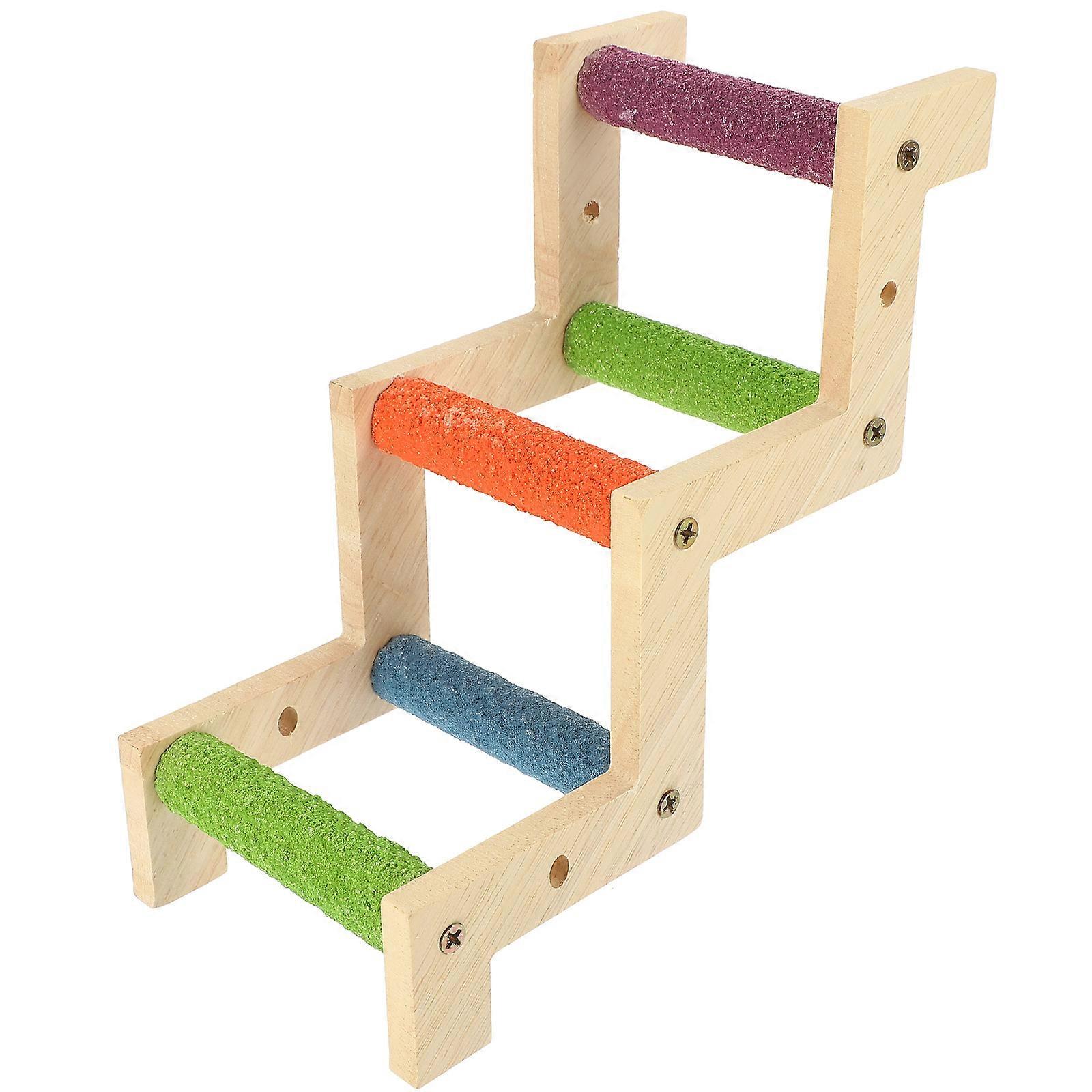 Parrot Toys Ladder Plastic Bird Biting Exercise Small and Medium Birds Indoor Play 1Set