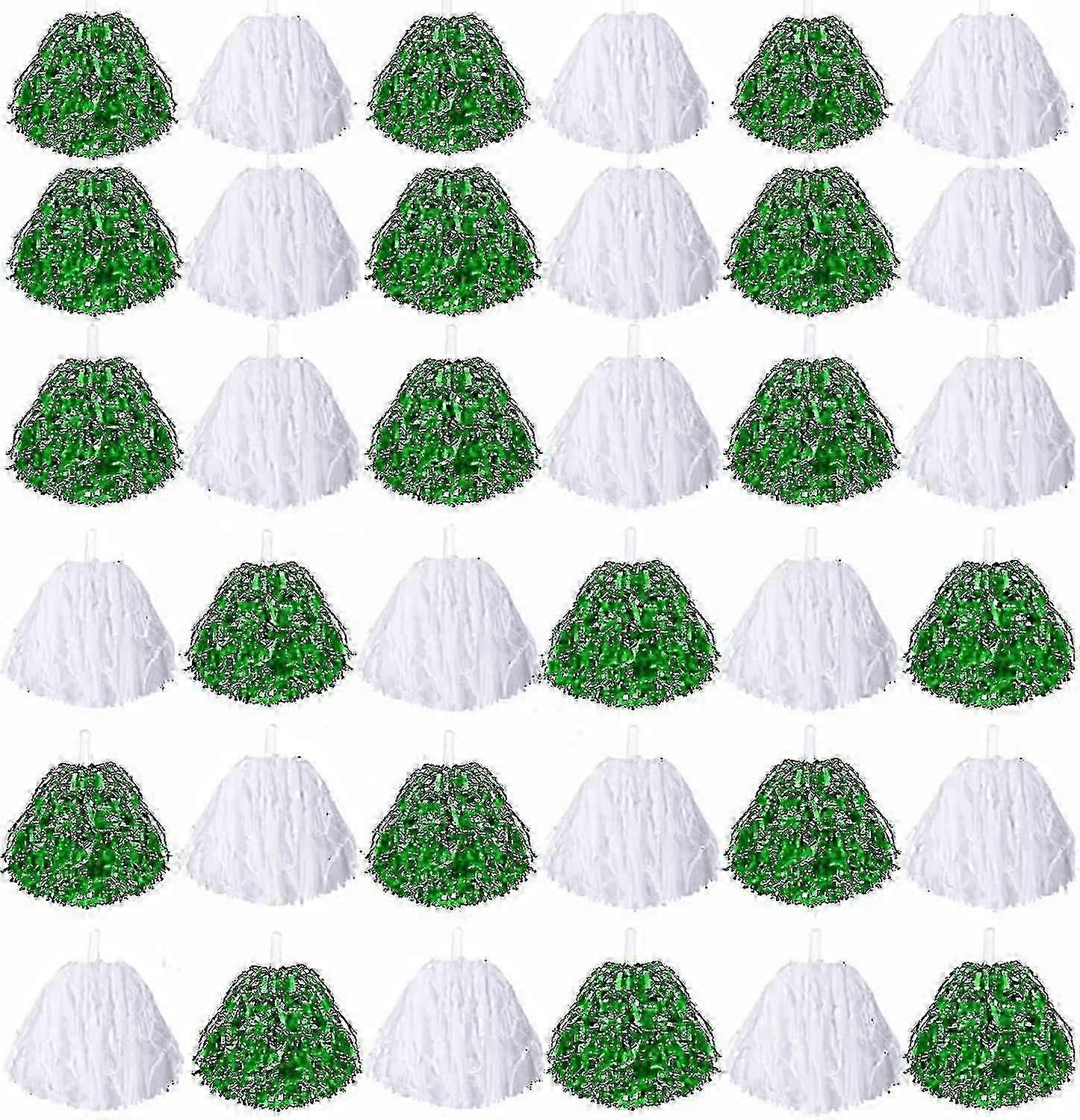 Cheerleading Metallic Pom Poms with Plastic Handles for Cheer Teams