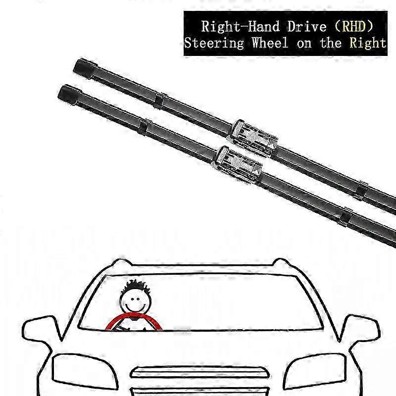 For 3x Wiper Blades for Certain Brand 5 Series G30 G31 2017~2019 Front and Rear Window Windshield Brushes