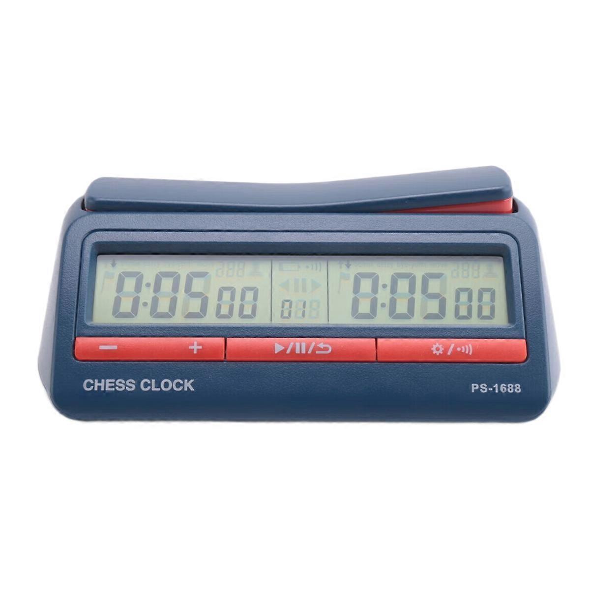 Profesjonell avansert sjakk Digital Timer Sjakk Klokke Count Up Down Brettspill Klokke PS-1688