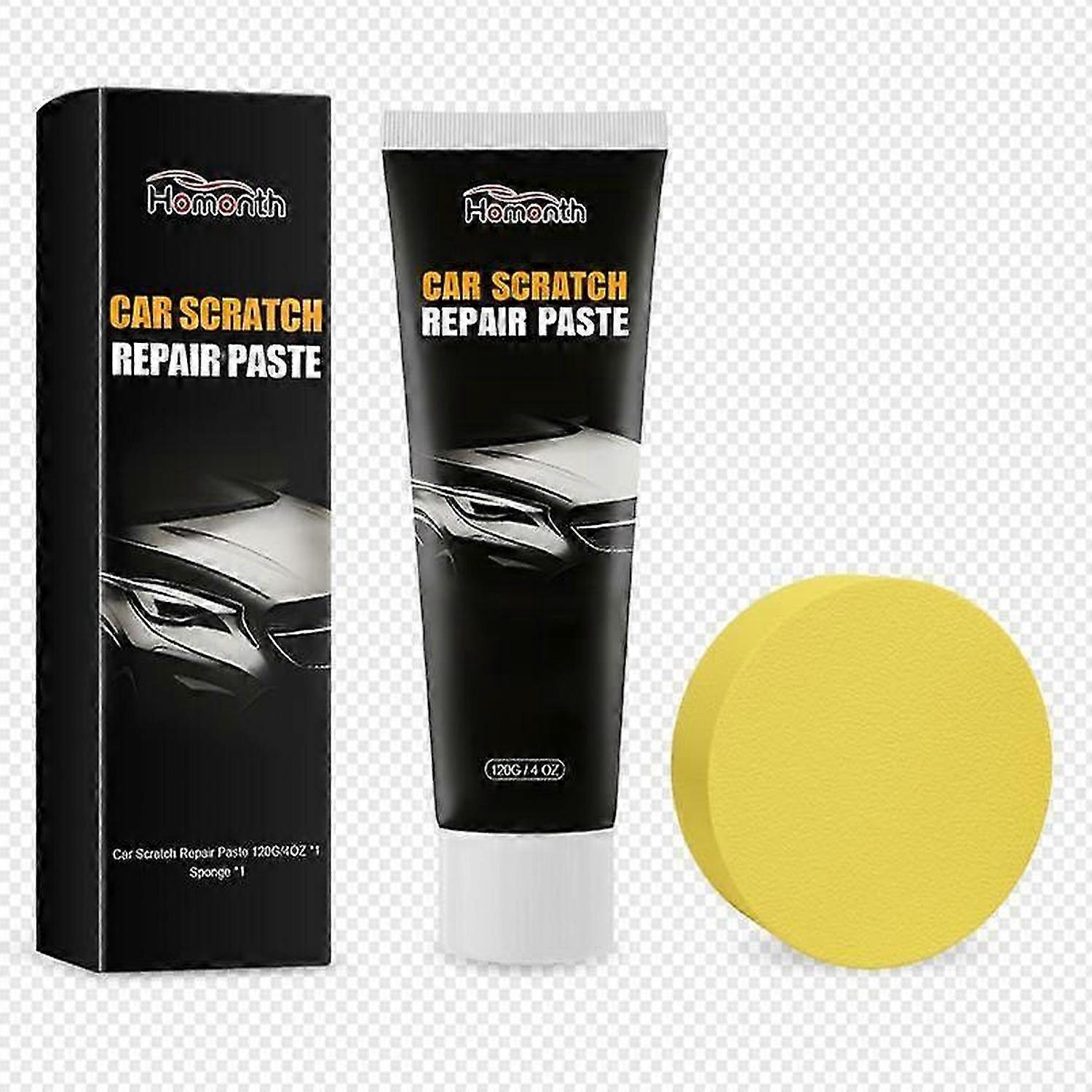 Scratch Repair Wax for Car, 2024 Upgraded Car Scratch Repair Paste Polishing Wax, 120ML Car Scratch Remover Set with Wipe & Sponge for Slight Scratche