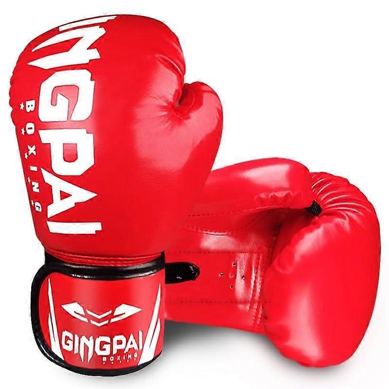 Gants de boxe pour hommes et femmes, 6 oz, 8 oz, 10 oz, 12 oz, rouge 10oz