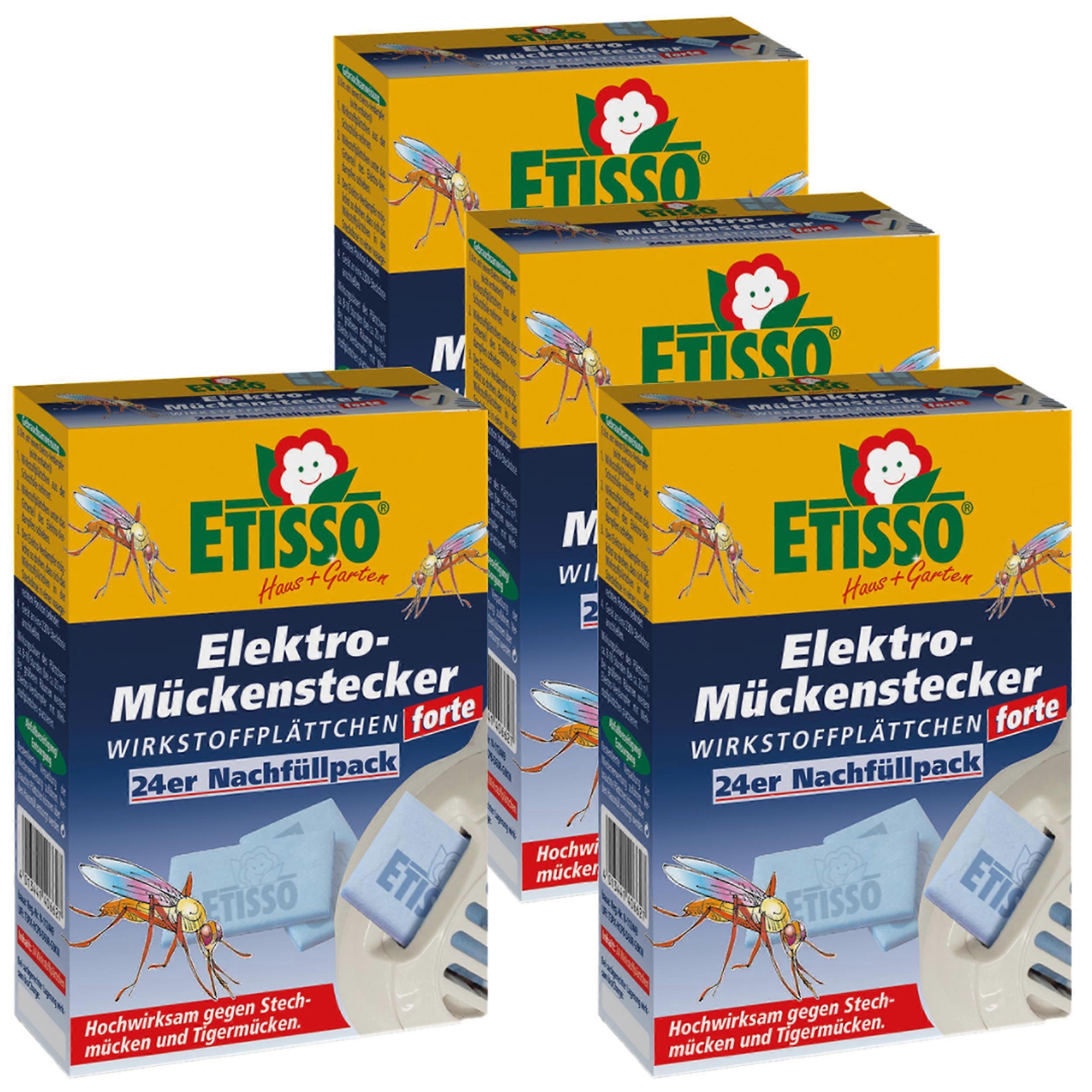 4 x ETISSO® 电动蚊塞 forte 补充装,24 盘