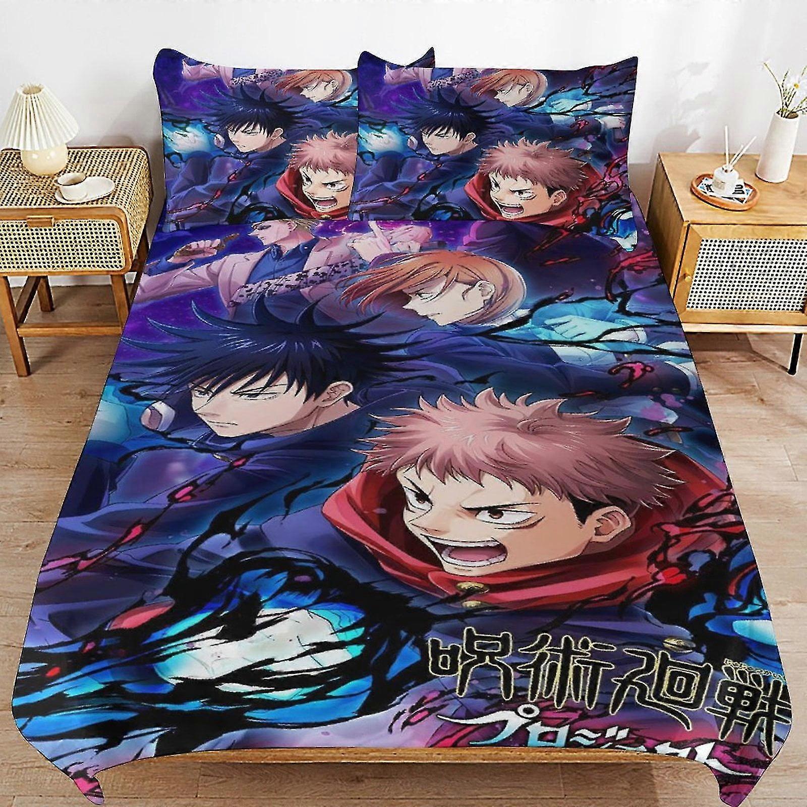 Lightweight 3 Piece Comforter Set with 3D Printed Duvet Cover and Pillow Shams for Kids