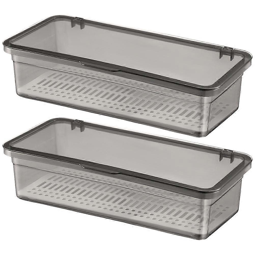 Transparent Chopsticks Storage Case with Drain Function Practical Utensil Holder for Kitchen Cutlery Forks Spoons Organizer Box Safe Material