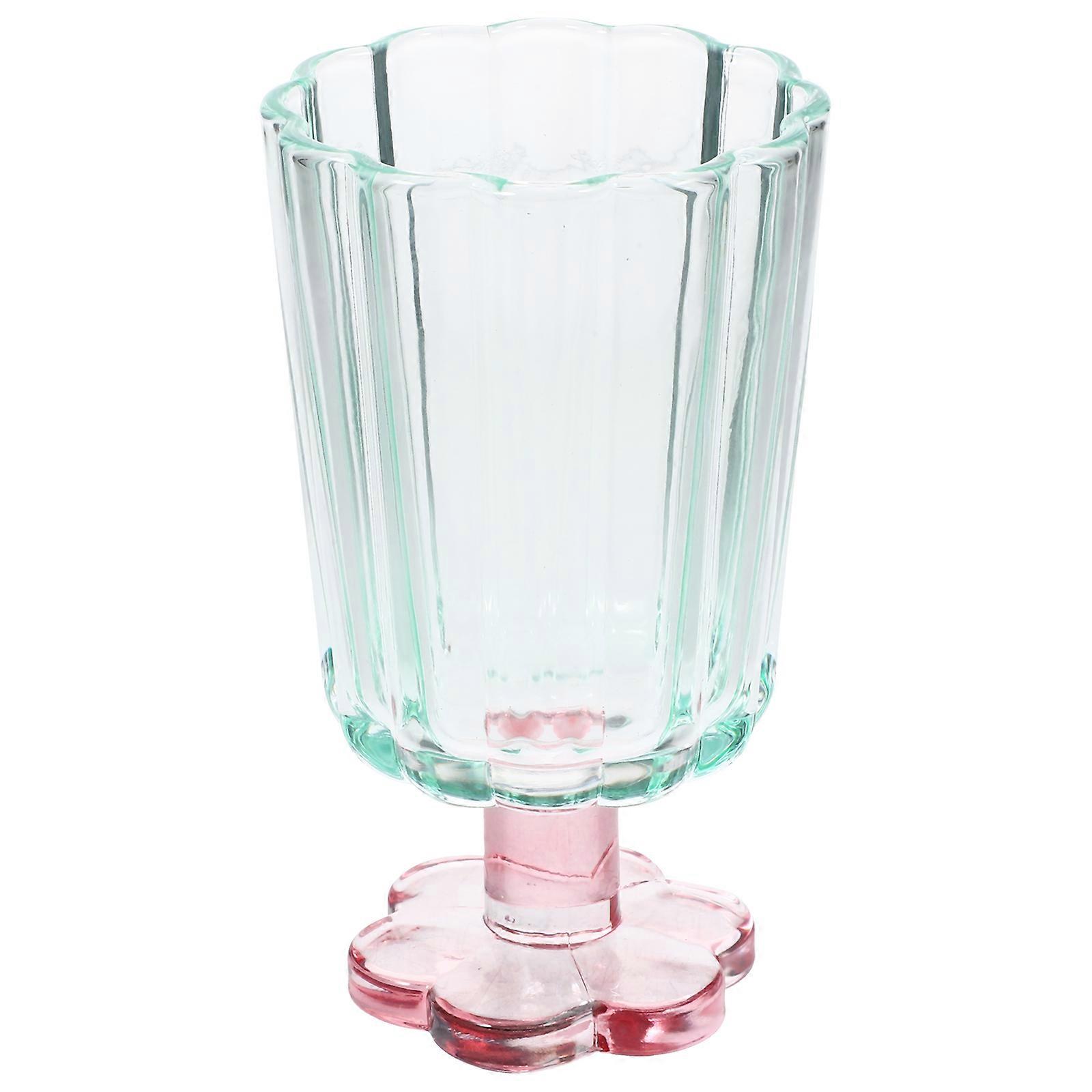 Retro Colored Glass Wine Goblets for Cocktails and Whiskey – Lightweight Drinking Glasses with Moderate Capacity for Parties, Weddings, Home, and Bar