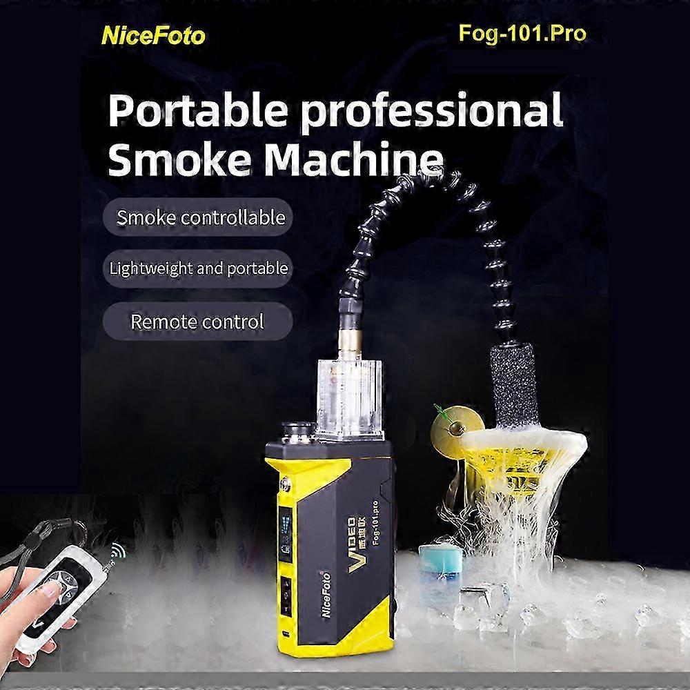 Compact Mini Fog Machine With Remote Control And Lighting Effects For Stage & Photography