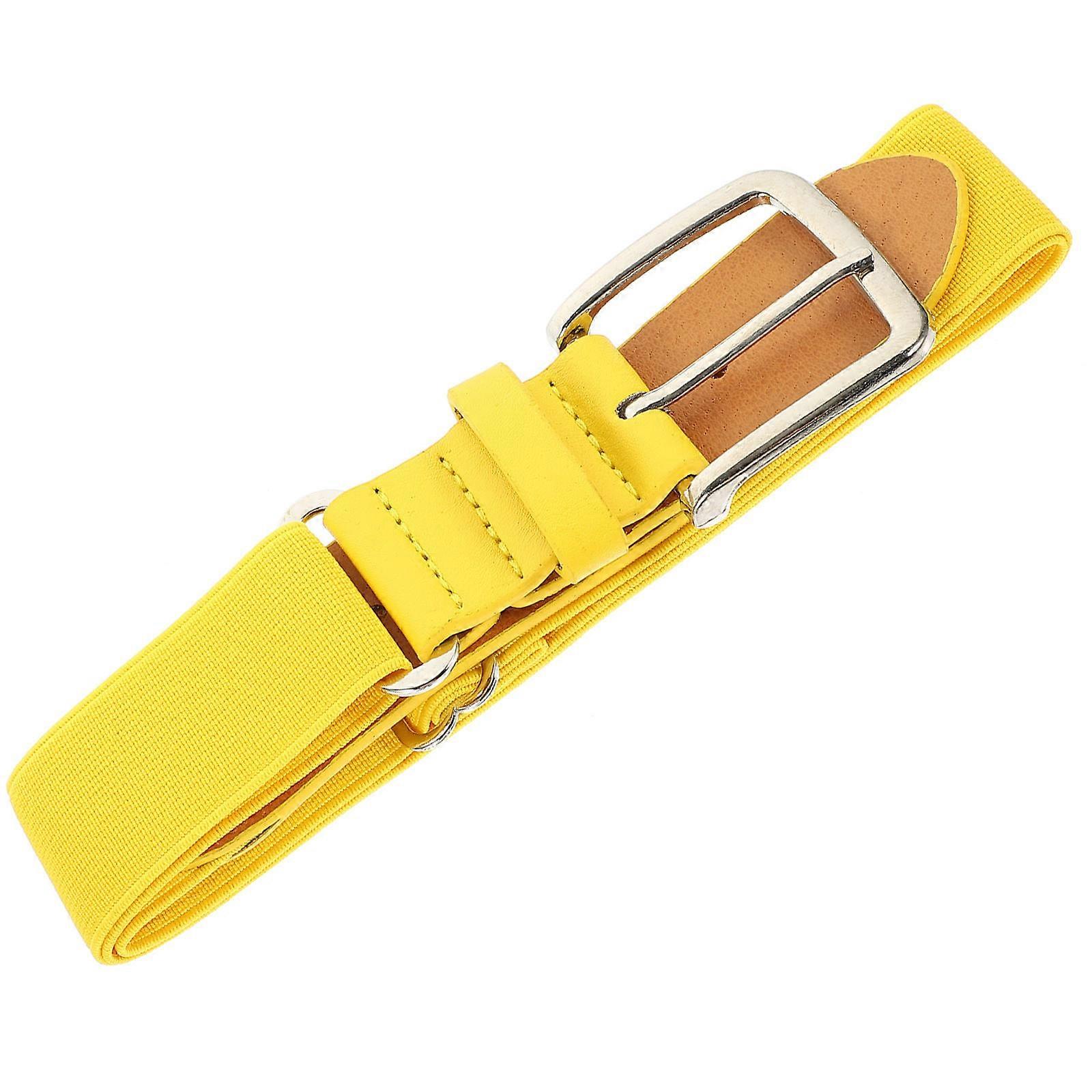 Sport Girdle Baseball Fans Softballs Belt Unisex Sports Belt Yellow 1Set Elastic Adjustable