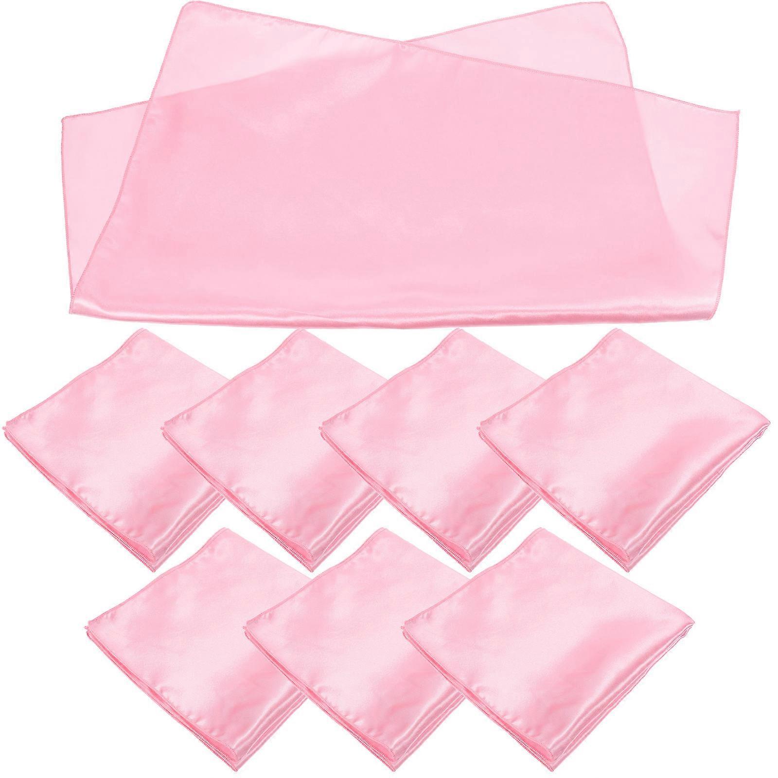 Table Dinner Napkins Water Absorption Hotel Use Pink 43x43cm 8Pcs