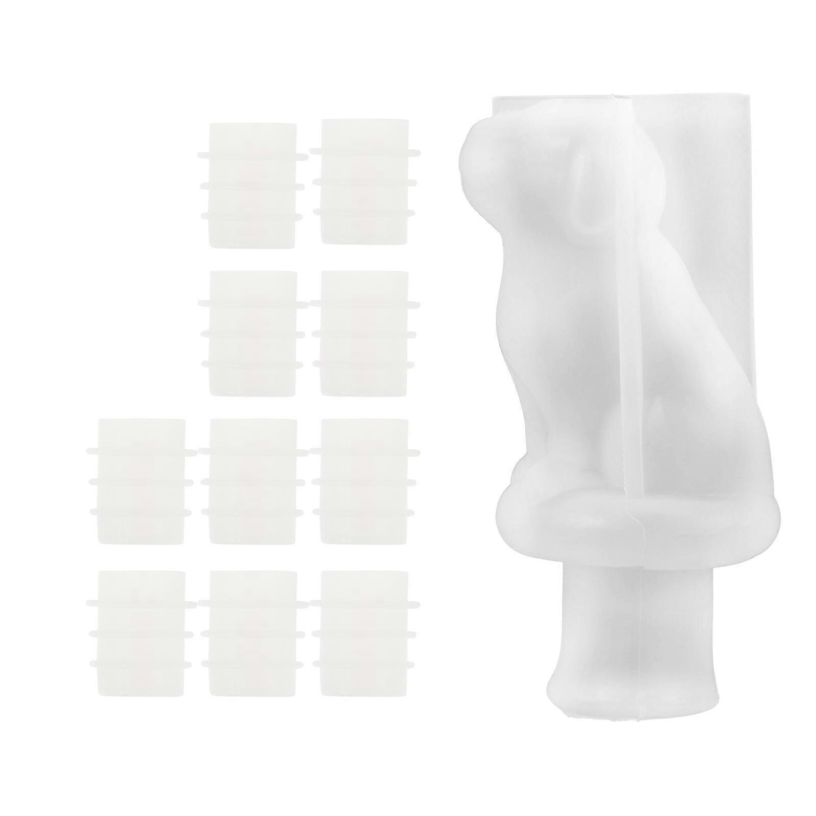 Resin Mold Handmade Mold DIY Mold Craft Projects White 3.3X3.6X8.2CM 1 Set