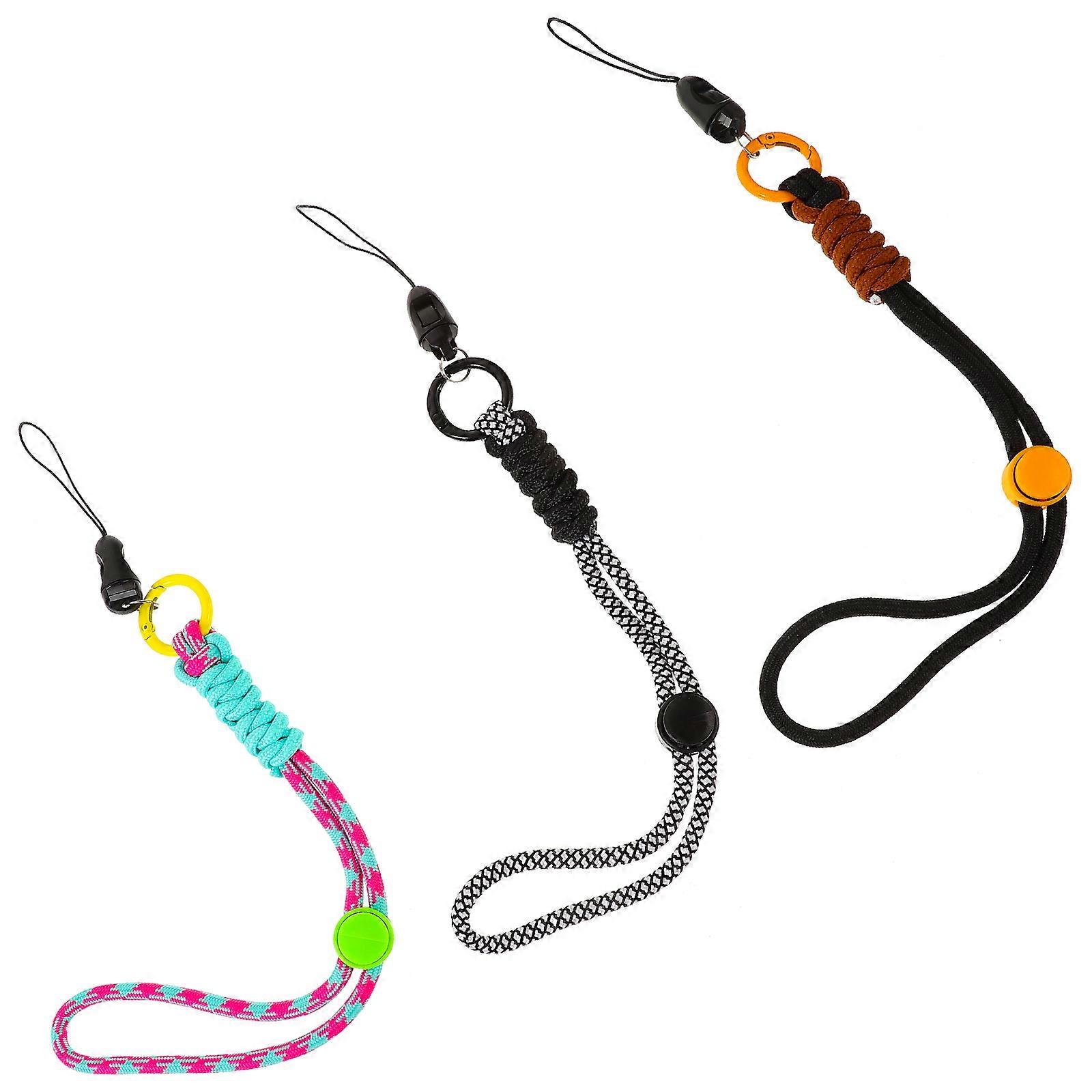 Nylon Phone Hand Straps Decorative Accessory For Cameras And Keychains 3Pcs