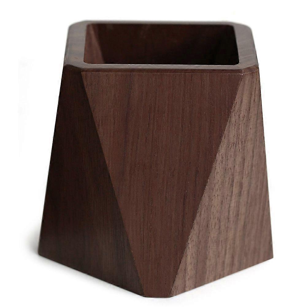 Stationery Storage Black Walnut Simple Desk Office Pen Holder Student Calligraphy Multi-Function St