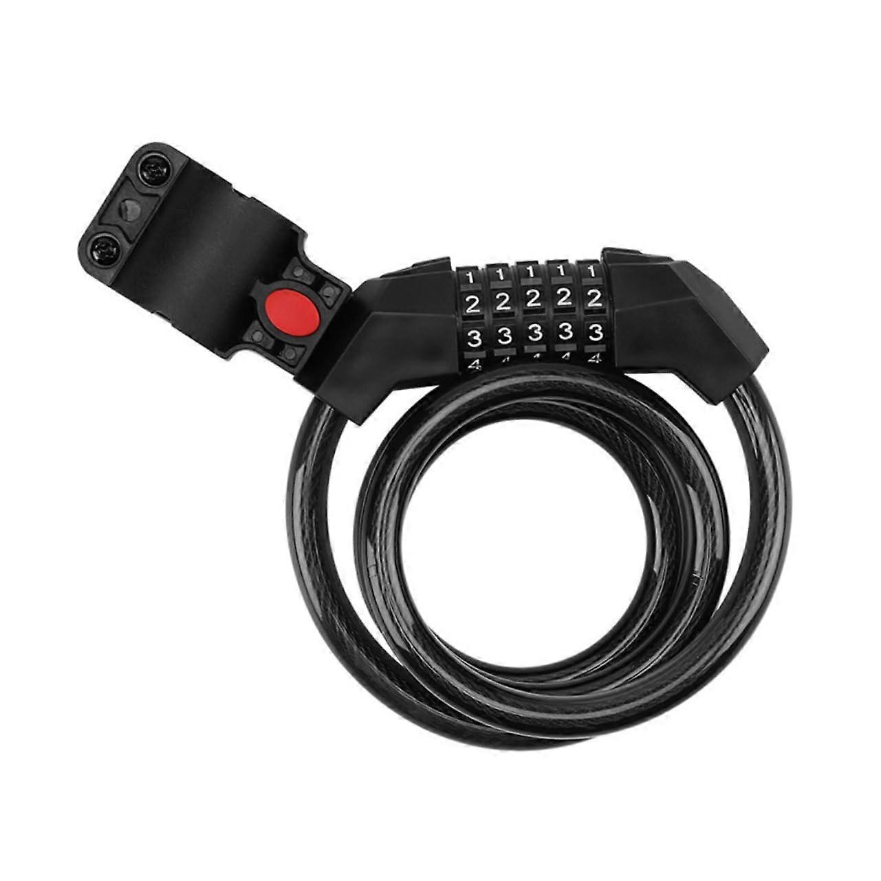 Bike Lock Adjustable Password Waterproof Rustproof Cable Lock Portable Bicycle Lock for Mountain Bikes and Road Bikes  AntiTheft