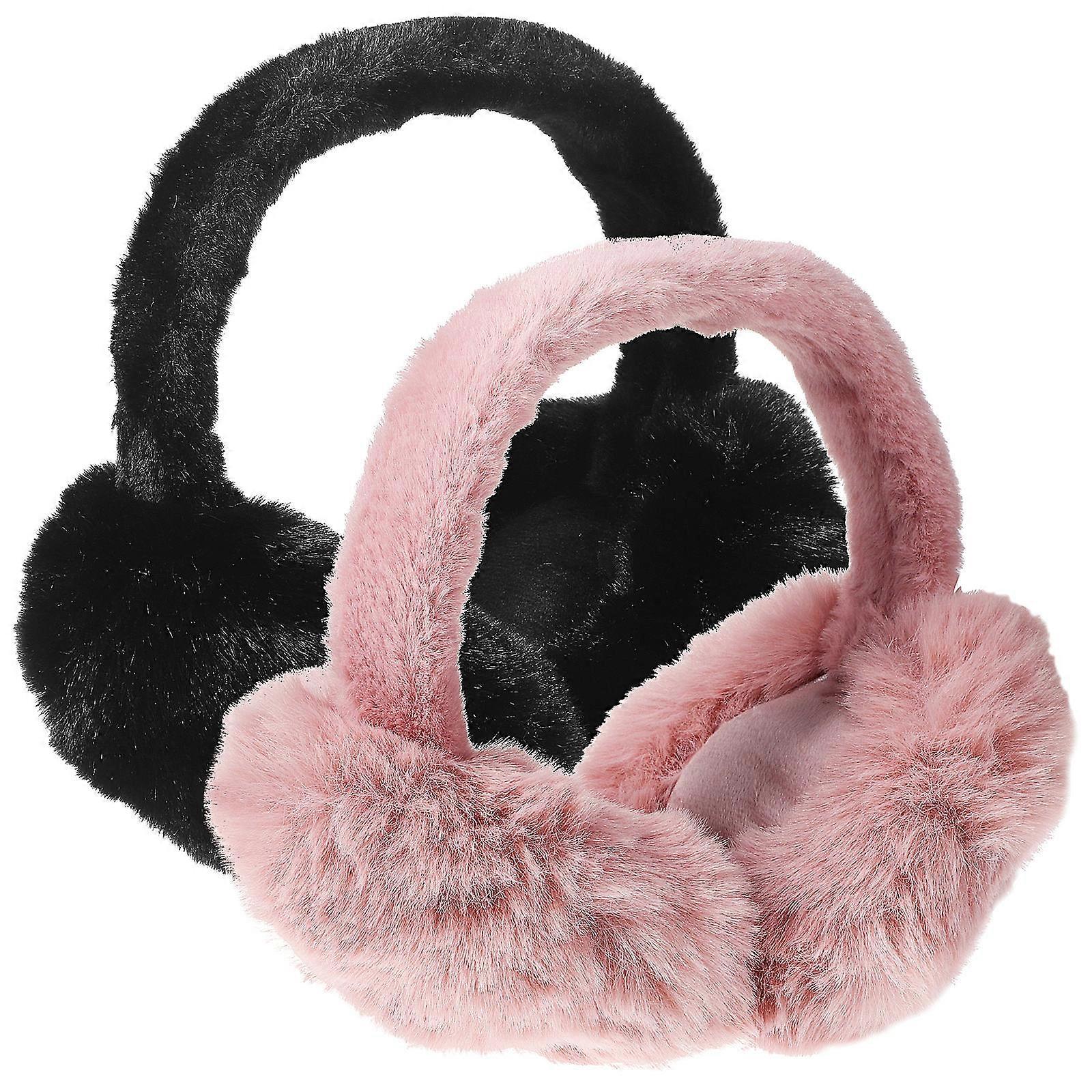 Here's a refined and engaging product description for your **2pcs Plush Winter Ear Muffs For Women**:
**2pcs Plush Winter Ear Muffs for Women –