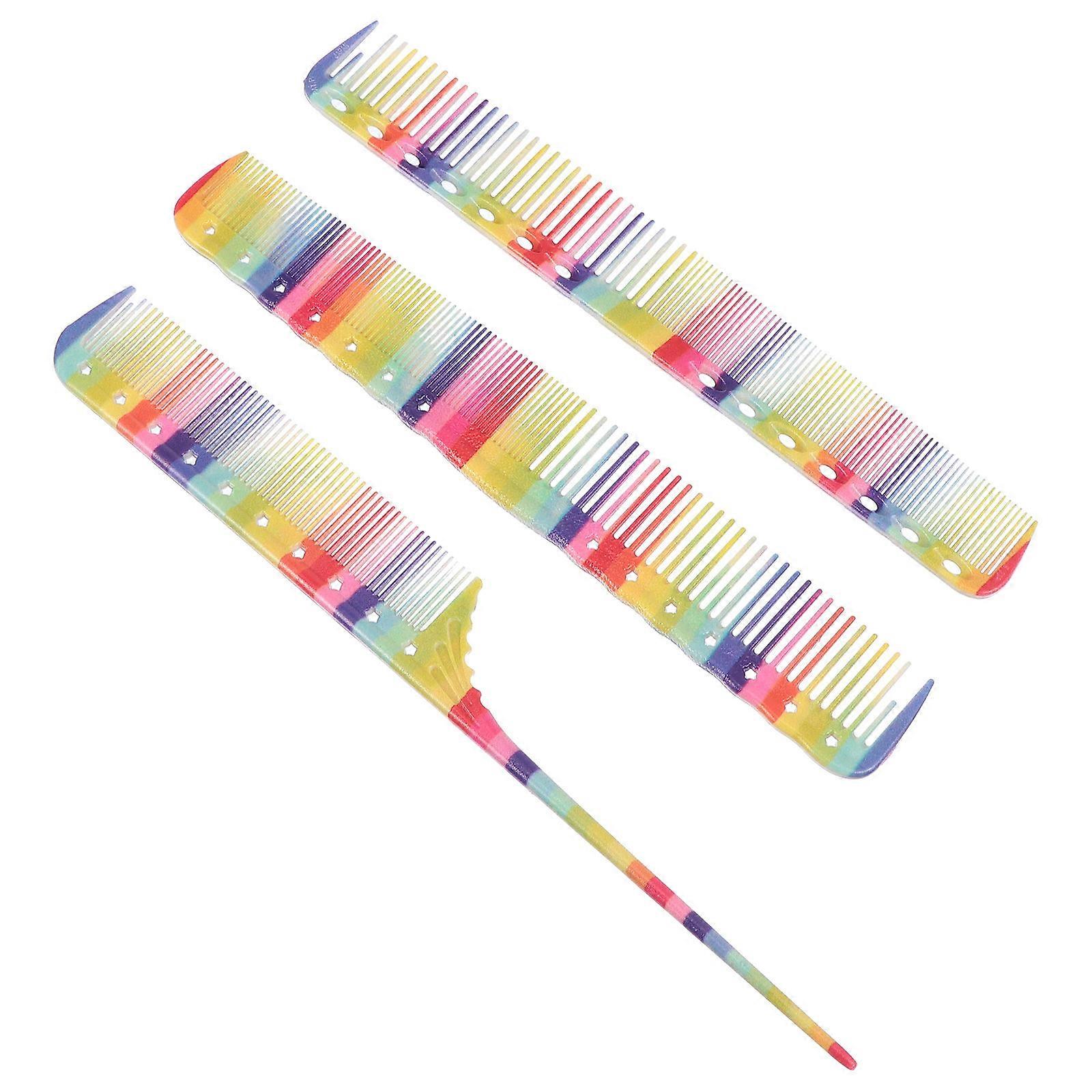 Barbering Comb Hair Cutting Combs Bulk Precise Combing Safe For Hair Extensions 3Pcs