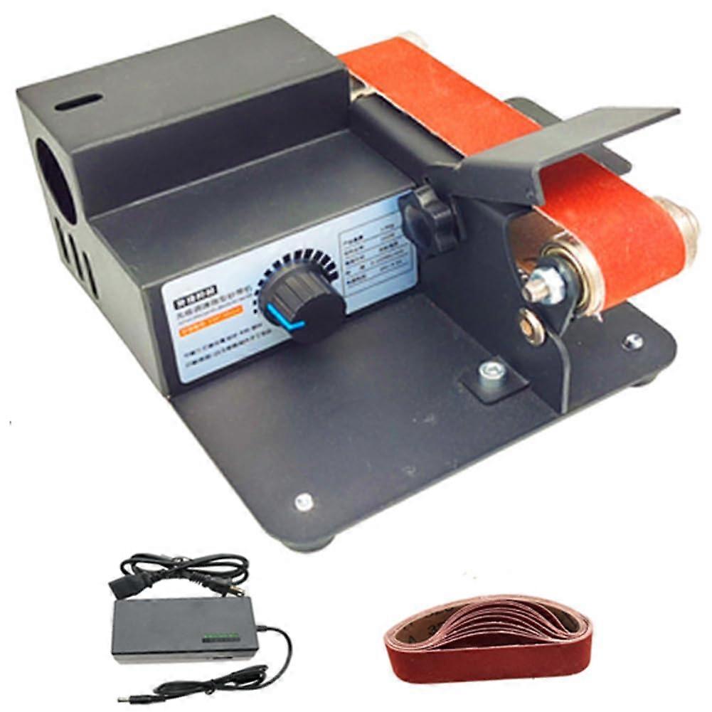 Micro Belt Machine Mini Belt Grinding Machine Stepless Speed Regulation Derusting Polishing Engraving DIY