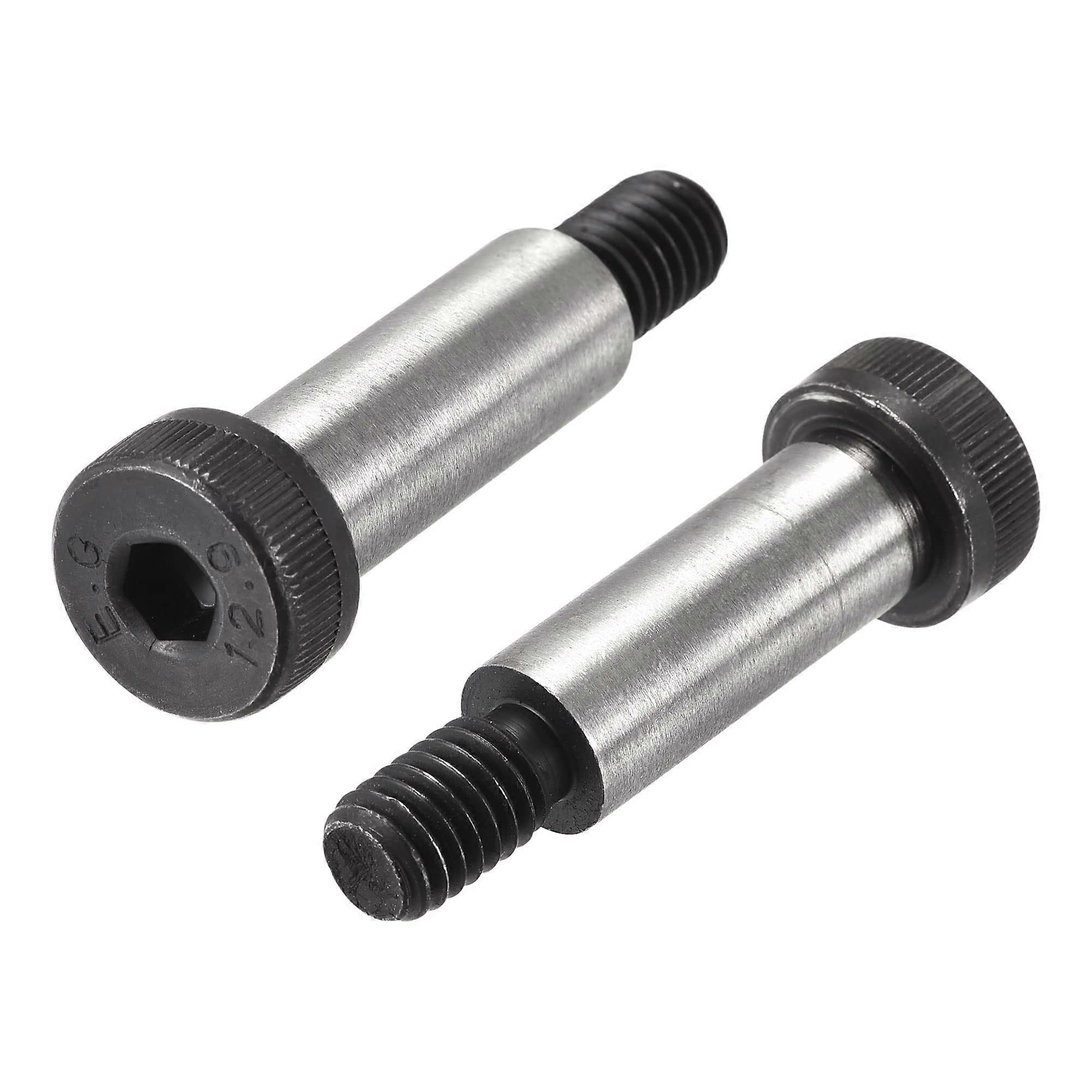 Alloy Steel Hex Socket Shoulder Bolts Pack of 2, 1-1/4" Shoulder Length, 1/2" Diameter, 3/8-16 Thread Size