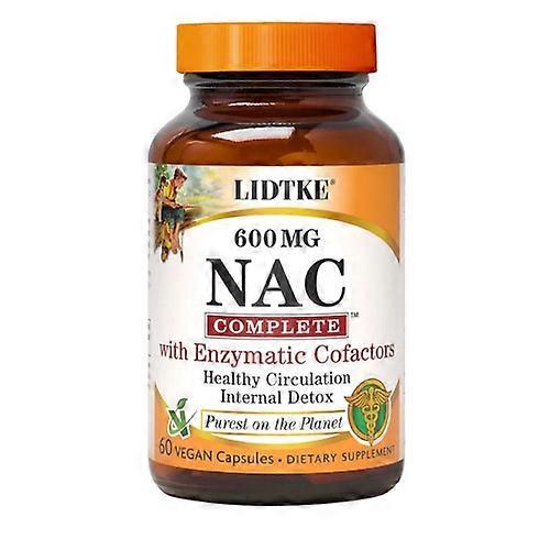 Lidtke NAC Complete With Enzymatic Cofactors ,60 Caps (Pack of 1)