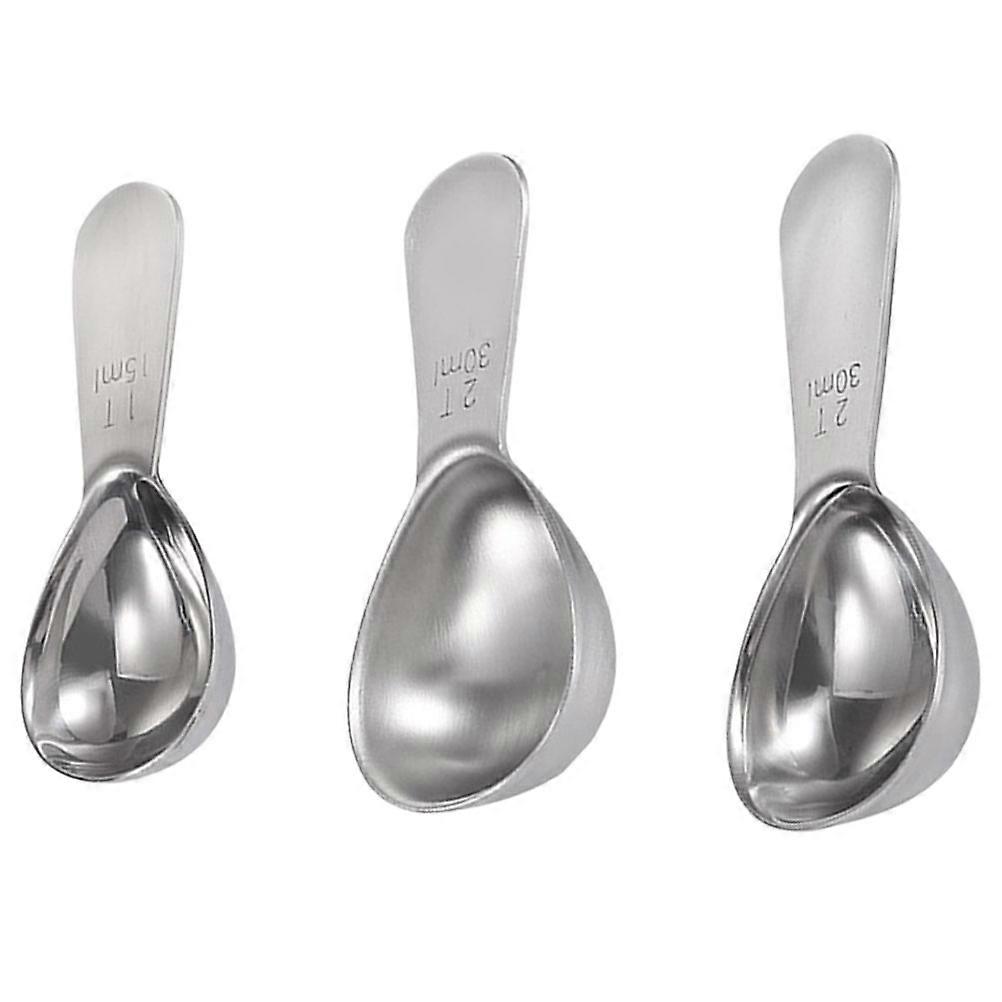 Kitchen Baking Measuring Spoons Metal Crowd People Who Love Baking 3Pcs