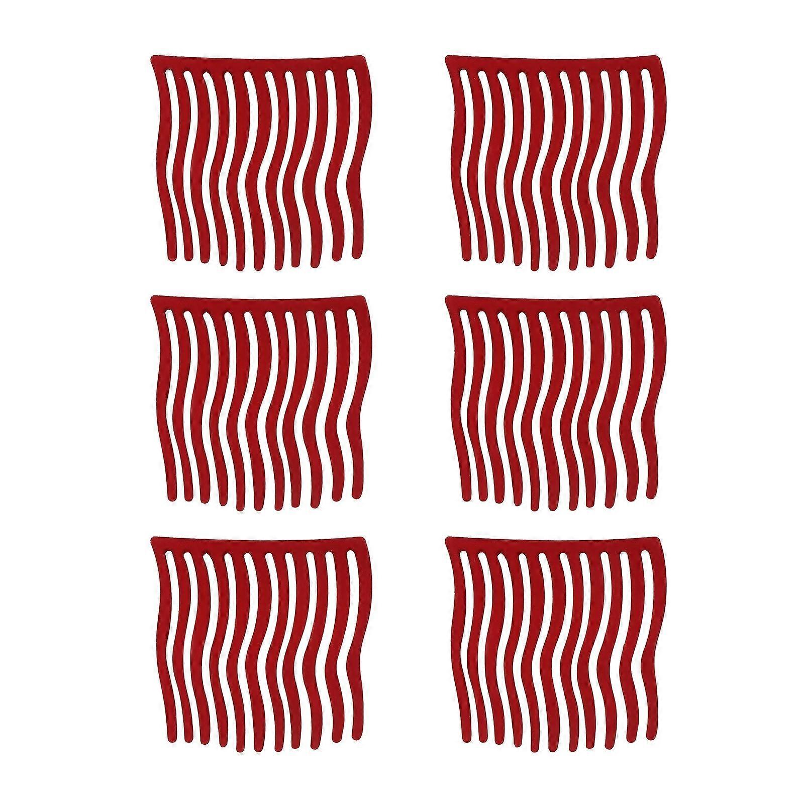 Hair Styling Combs For Women Hair Accessories For Shopping Daily Use 6Pcs