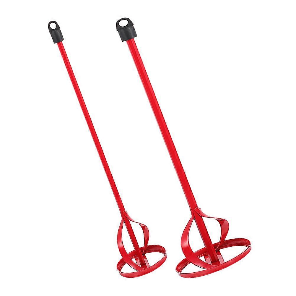 2pcs Durable Paint Mixer Rods for Drill – Efficient Mixing Tools for Putty & Paint, Portable Attachments for Home Renovation Projects