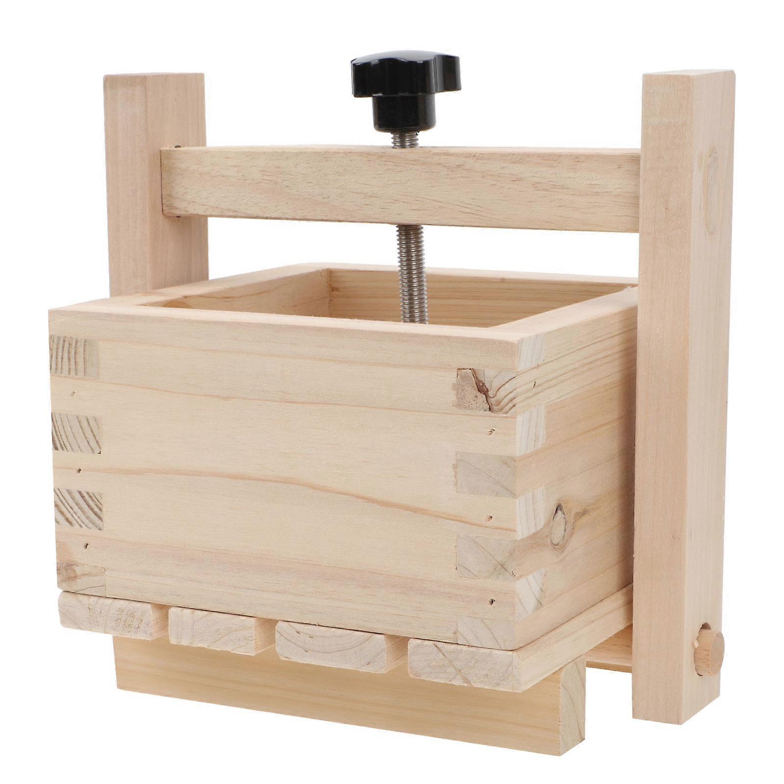Yellow Manual Meat Presser Tool for Home Use Made of Synthetic Material Lightweight Practical