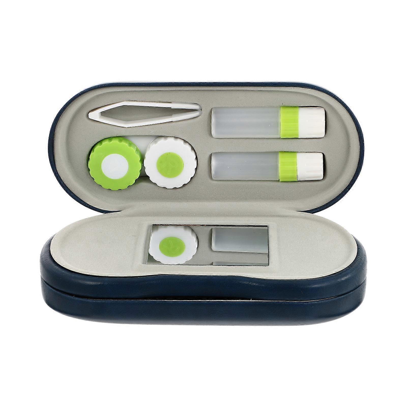 Portable Travel Eyeglasses Cases Soft Eyeglasses Case With Mirror Assistance Dust Protection 1Pc