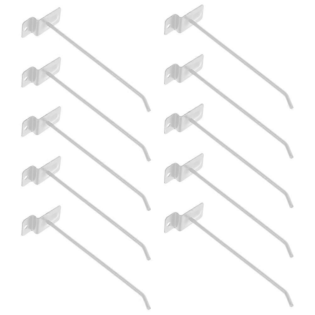 Shelf Hook Panel Hooks Business Owners Sleek Design Rectangular Shape 10Pcs