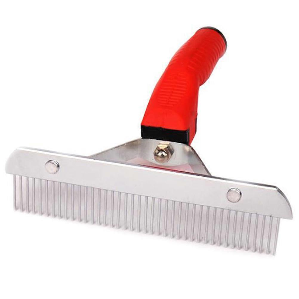 Rake Design Single Row Pet Hair Comb for Dogs and Cats Grooming Tool for Shedding and Knotting Removal, Easy to Use for Home or Professional Use