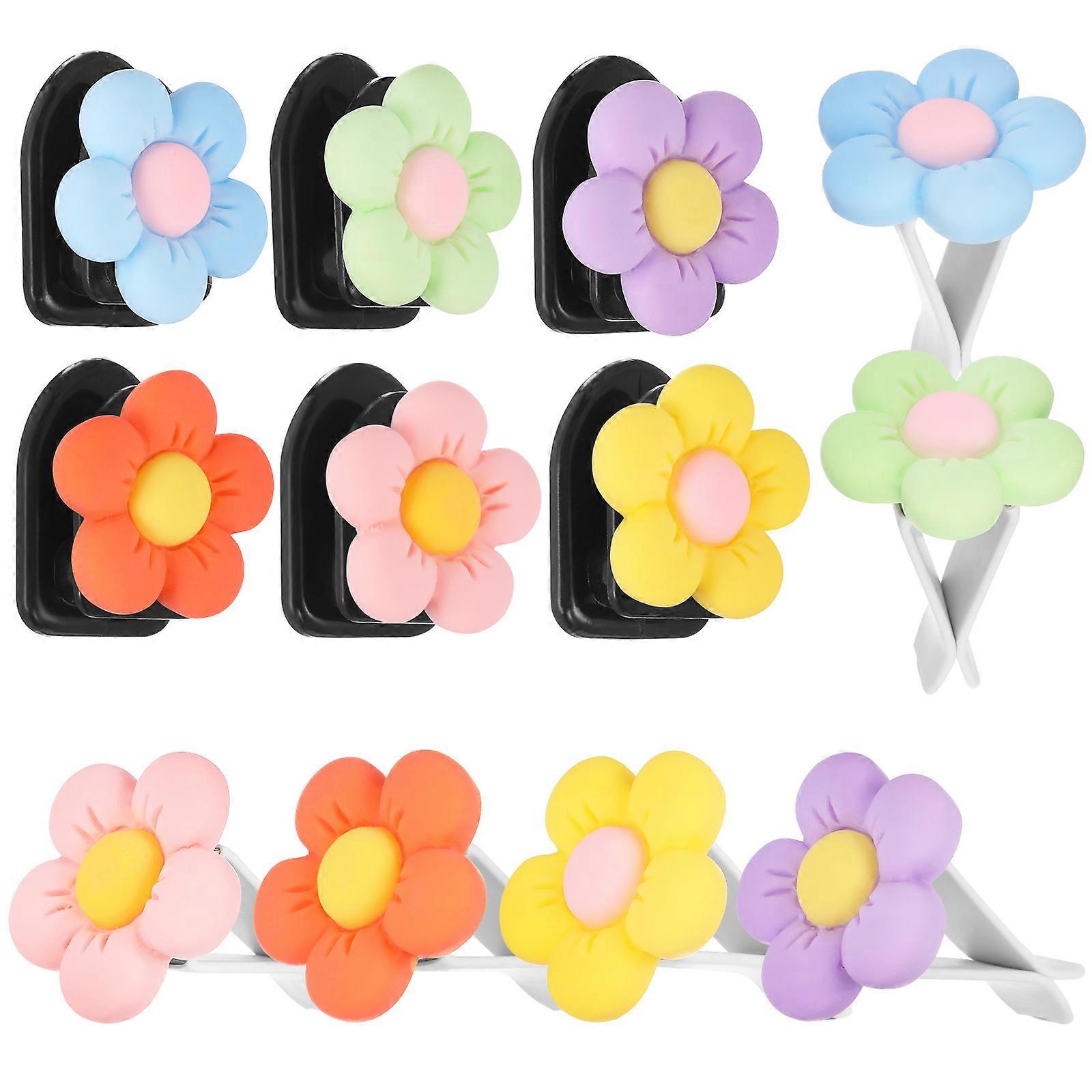 Flower Car Accessories Air Vent Clips for Car Vent Air Freshener 12Pcs