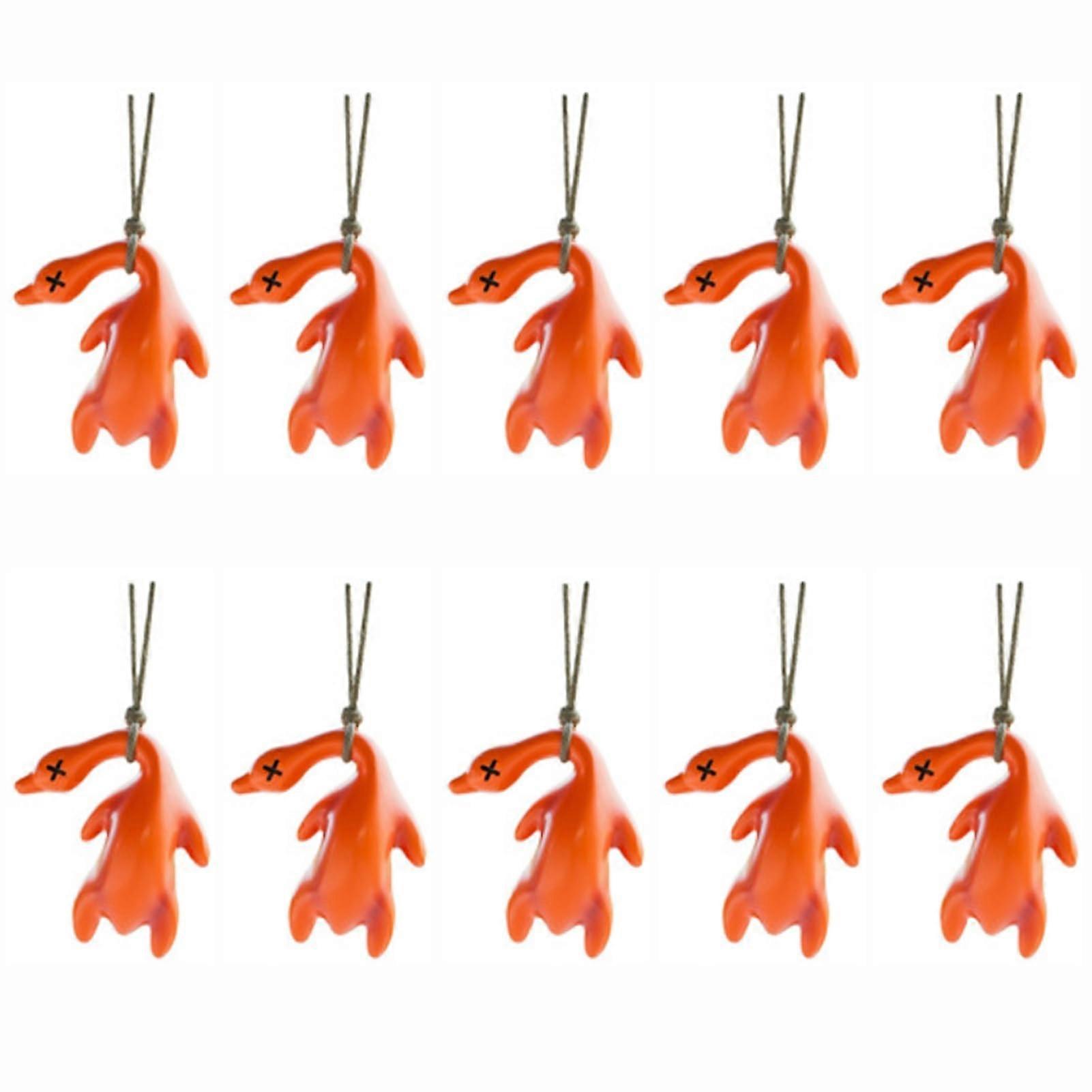 Keychain with roasted duck, colorchanging, resin, for car interior decoration, sturdy and durable. Keychain with roasted duck