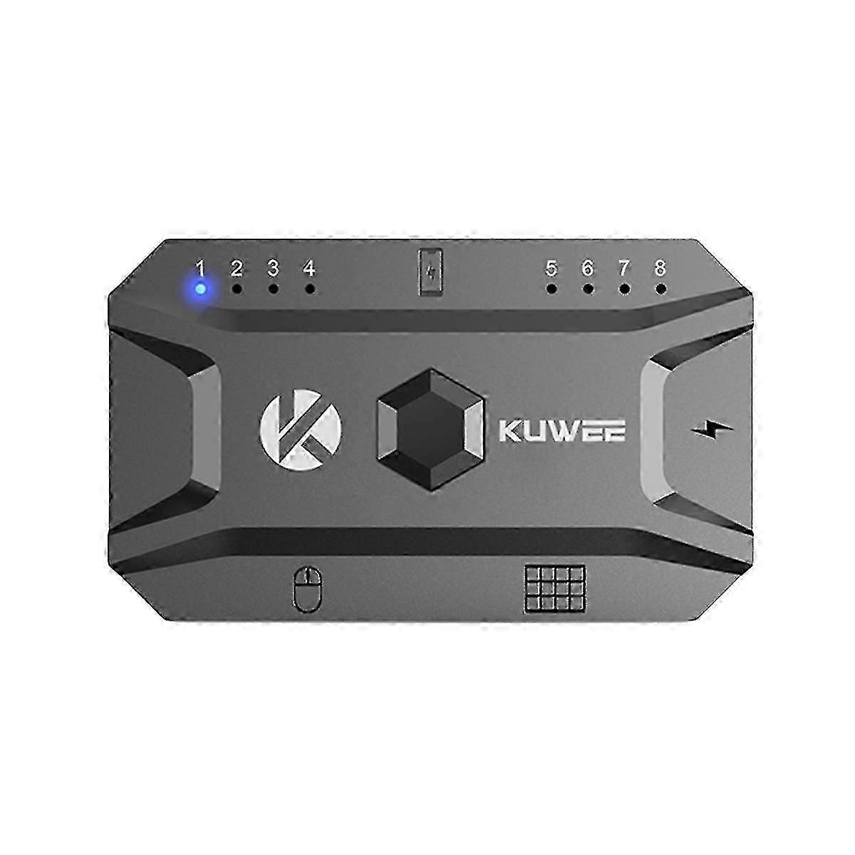 Bluetooth Hub USB 5.0 -muunnin Langallinen näppäimistö ja hiiri langattomaan keskittimeen -sovitin Tuki 8 laitteelle