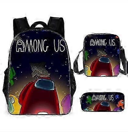 British School Approved Among Us Backpack with Matching Pencil Case & Satchel