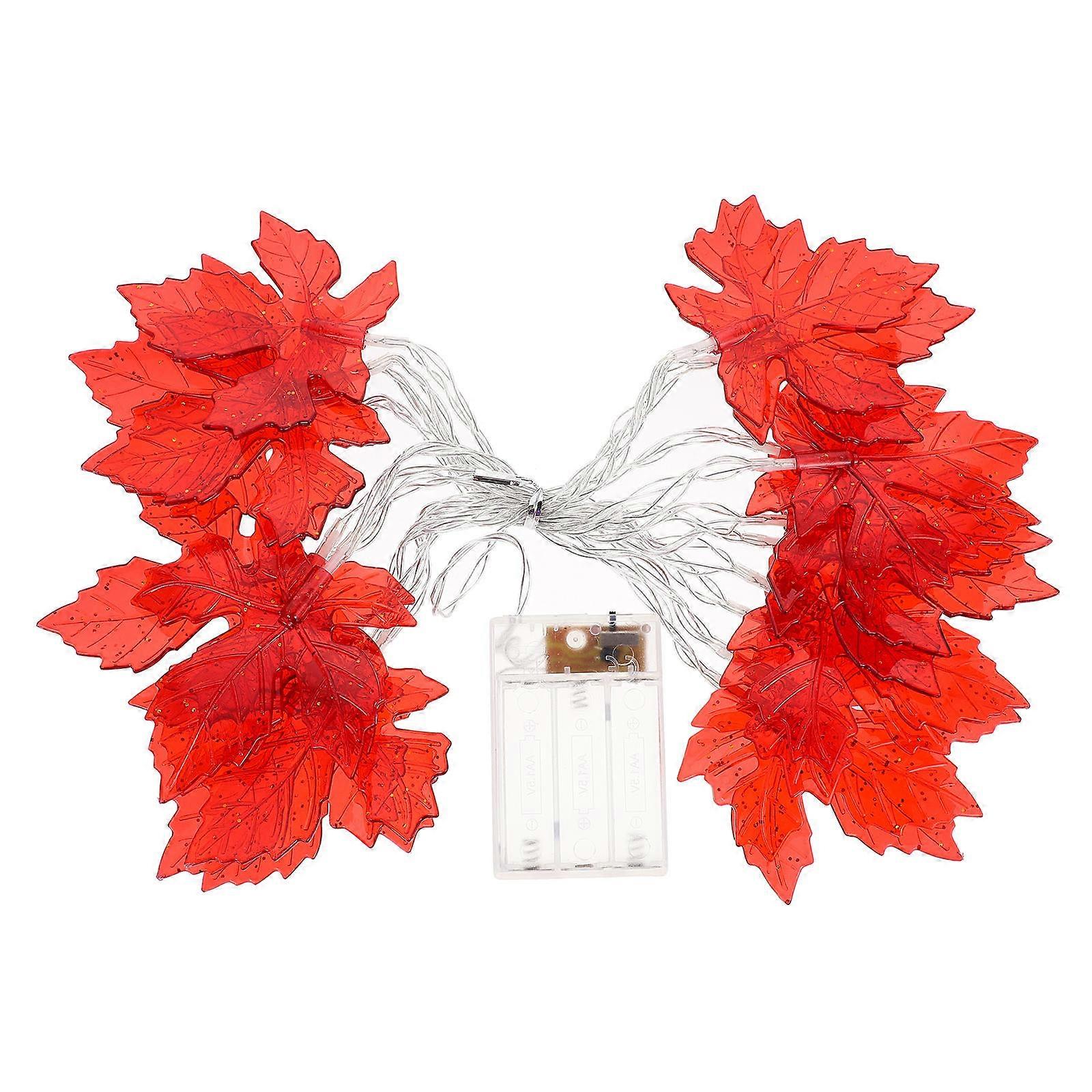 Red Plastic Chandelier with Battery Case for Decor Warm Atmosphere 1Pc