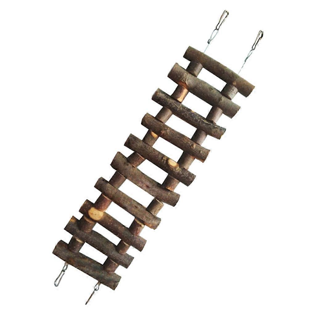 Hamster Wooden Climbing Ladder Durable Parrot Ladder For Small Birds Easy Installation Physical Play Mental Stimulation Activity