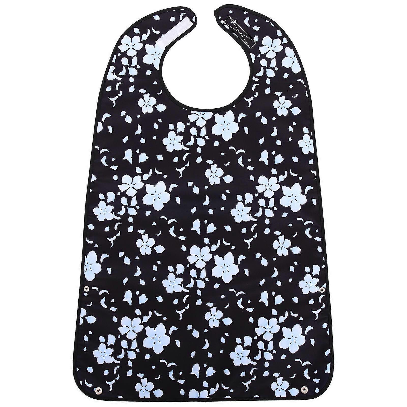 Multi Color Foldable Adult Eating Bib For Seniors Daily Use 86X46CM Prevent Clothes From Getting Dirty 1 Set