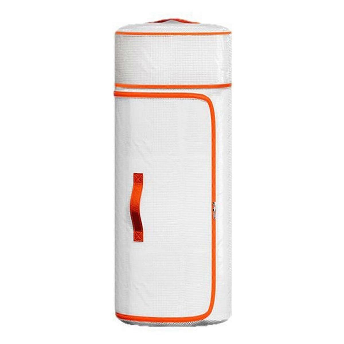 25 x 52 cm PVC cylindrisk förvaringspåse för kläder, sängkläder, fuktsäker arrangör med bärhandtag