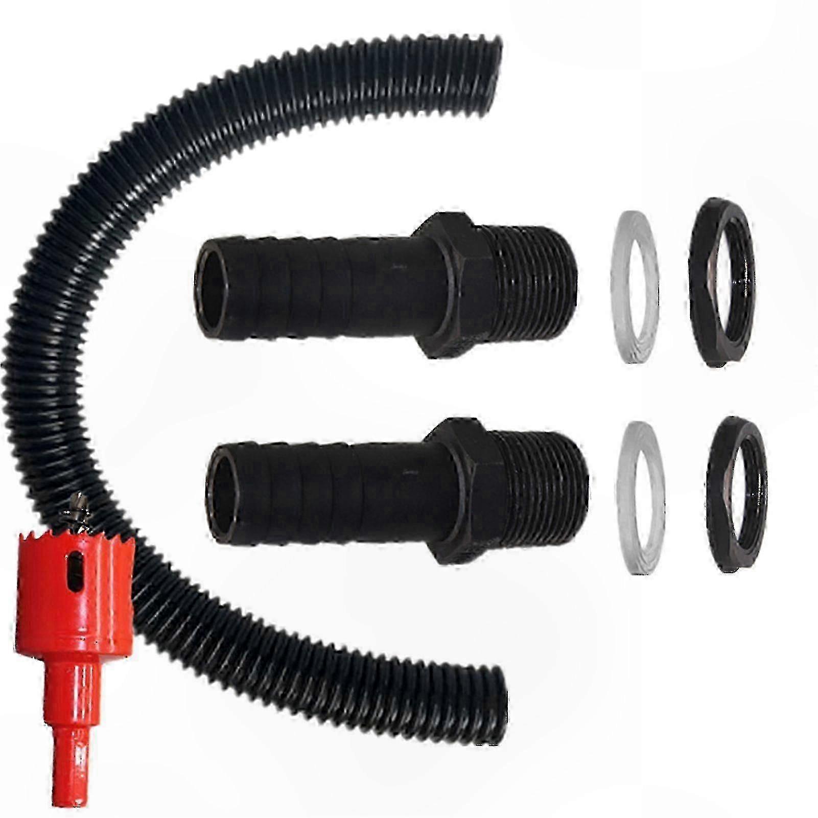 Rain Barrel Connector Kit for Garden Water Collection Systems Easy Setup Rainwater Harvesting Accessory