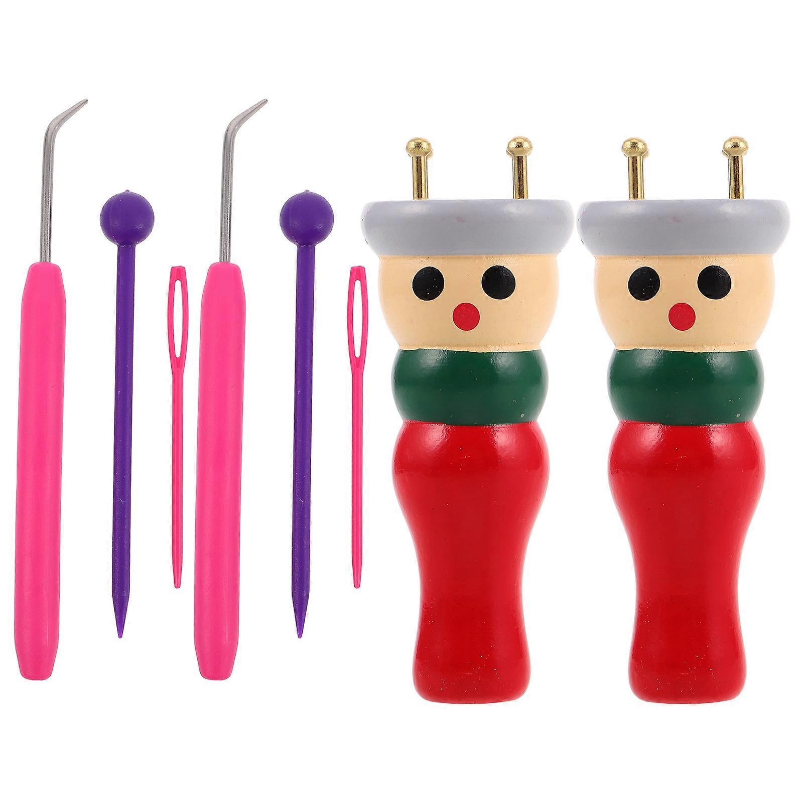 Wooden Knitting Tool for DIY Yarn Projects 1 Set Easy to Use for Kids and Adults Assorted Color