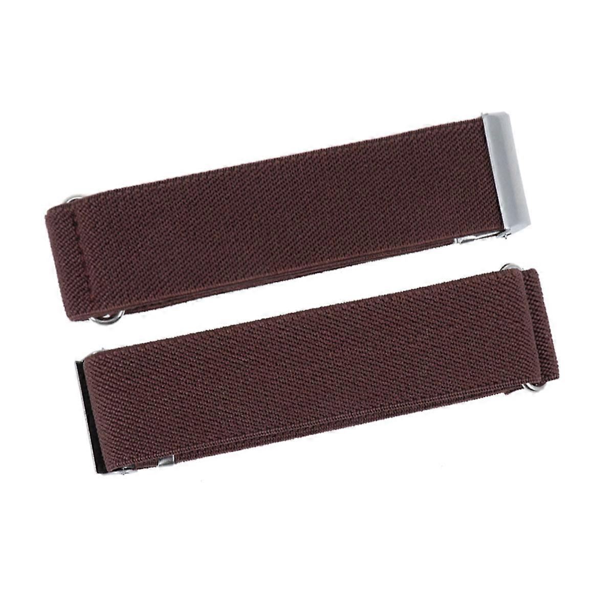 Practical 2.5cm Coffee Armband For Both Men And Women Designed For Office Use 1 Pair